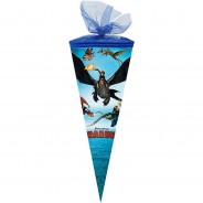 Preisvergleich für Schulbedarf: Geschwister-Schultüte Dragons, 35 cm blau-kombi
