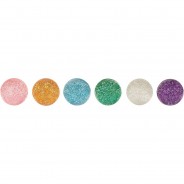 Preisvergleich für Mitgebsel: Glitzerflummy, 6 Stück