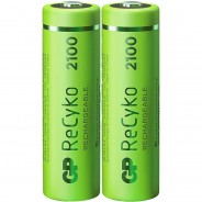Preisvergleich für Zubehör Kinderelektronik: GP ReCyko+ 2-er Blister AA Mignon Akkus, je 2100 mAh NIMH, 1,2 V (ready to use/vorgeladen)