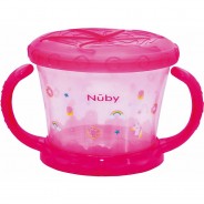 Preisvergleich für Essen & Trinken: Greif-Snack-Cup mit Schüttelschutz, ab 12 M., rosa