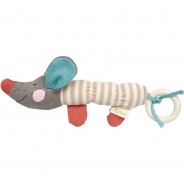 Preisvergleich für Babyspielzeug: Greifling Dackel Green (39559) beige/blau