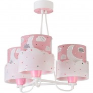 Preisvergleich für Deko & Lampen: Hängelampe Moon - 3 light, pink rosa