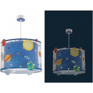 Preisvergleich für Deko & Lampen: Hängelampe Weltall blau