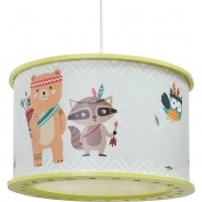 Preisvergleich für Deko & Lampen: Hängeleuchte 25/40 Little Indians grün