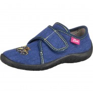 Preisvergleich für Schuhe: Hausschuhe Bagger  blau Gr. 35 Jungen Kinder