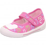 Preisvergleich für Schuhe: Hausschuhe BELLA WMS Weite M3  rosa-kombi Gr. 35 Mädchen Kinder