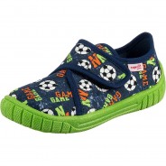 Preisvergleich für Schuhe: Hausschuhe BILL WMS Weite M4  blau Gr. 27 Jungen Kleinkinder