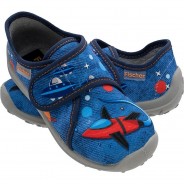 Preisvergleich für Schuhe: Hausschuhe  blau-kombi Gr. 26 Jungen Kleinkinder