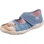 Preisvergleich für Schuhe: Hausschuhe BONNY WMS Weite M4  blau Gr. 26 Mädchen Kleinkinder
