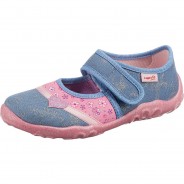 Preisvergleich für Schuhe: Hausschuhe BONNY WMS Weite M4  blau Gr. 26 Mädchen Kleinkinder