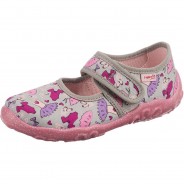 Preisvergleich für Schuhe: Hausschuhe BONNY WMS Weite M4  grau Gr. 28 Mädchen Kleinkinder