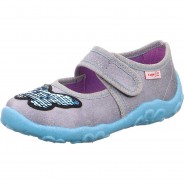 Preisvergleich für Schuhe: Hausschuhe BONNY WMS Weite M4  blau/grau Gr. 34 Mädchen Kinder