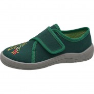 Preisvergleich für Schuhe: Hausschuhe  grün-kombi Gr. 27 Jungen Kleinkinder