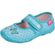Preisvergleich für Schuhe: Hausschuhe MAGIC  türkis Gr. 34 Mädchen Kinder