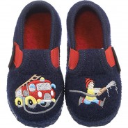 Preisvergleich für Schuhe: Hausschuhe TRULBEN, , Feuerwehr blau Gr. 33 Jungen Kinder