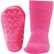 Preisvergleich für Strumpfwaren: Haussocken Vollsohle  pink Gr. 23/24 Mädchen Kleinkinder