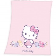 Preisvergleich für Heimtextilien: Hello Kitty Fleecedecke, 130x160 cm, rosa Gr. 130 x 160