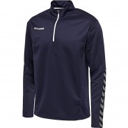 Preisvergleich für Oberteile: hmlAUTHENTIC KIDS HALF ZIP SWEATSHIRT Sweatshirts Kinder dunkelblau Gr. 140  Kinder