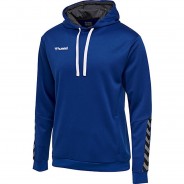 Preisvergleich für Oberteile: hmlAUTHENTIC KIDS POLY HOODIE Kapuzenpullover Kinder blau Gr. 176  Kinder