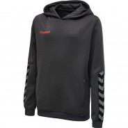 Preisvergleich für Oberteile: hmlAUTHENTIC KIDS POLY HOODIE Kapuzenpullover Kinder grau Gr. 152  Kinder