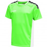 Preisvergleich für Oberteile: hmlAUTHENTIC KIDS POLY JERSEY S/S T-Shirts Kinder grün Gr. 116  Kinder