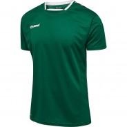 Preisvergleich für Oberteile: hmlAUTHENTIC KIDS POLY JERSEY S/S T-Shirts Kinder grün Gr. 176  Kinder