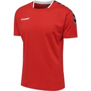 Preisvergleich für Oberteile: hmlAUTHENTIC KIDS POLY JERSEY S/S T-Shirts Kinder rot Gr. 128  Kinder