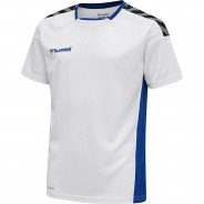 Preisvergleich für Oberteile: hmlAUTHENTIC KIDS POLY JERSEY S/S T-Shirts Kinder weiß Gr. 140  Kinder