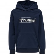 Preisvergleich für Oberteile: hmlBOX HOODIE Kapuzenpullover Kinder dunkelblau Gr. 128  Kinder