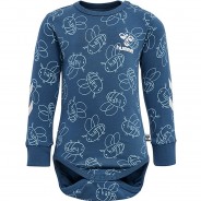Preisvergleich für Strampler & Spieler: hmlCOLLIN BODY L/S Strampler  blau Gr. 56 Jungen Kinder