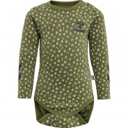 Preisvergleich für Strampler & Spieler: hmlCONNOR BODY L/S Strampler  olive Gr. 80 Jungen Kinder