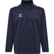 Preisvergleich für Oberteile: hmlCORE XK HALF ZIP POLY SWEAT KIDS Sweatshirts Kinder dunkelblau Gr. 140  Kinder