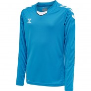 Preisvergleich für Oberteile: hmlCORE XK POLY JERSEY L/S KIDS Langarmshirts Kinder blau Gr. 164  Kinder
