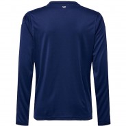 Preisvergleich für Oberteile: hmlCORE XK POLY JERSEY L/S KIDS Langarmshirts Kinder dunkelblau Gr. 128  Kinder