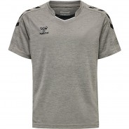 Preisvergleich für Oberteile: hmlCORE XK POLY JERSEY S/S KIDS T-Shirts Kinder grau Gr. 116  Kinder