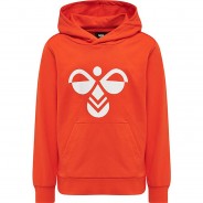 Preisvergleich für Oberteile: hmlCUATRO HOODIE Kapuzenpullover Kinder rot Gr. 122  Kinder