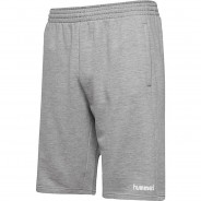 Preisvergleich für Hosen: hmlGO KIDS COTTON BERMUDA SHORTS Sportshorts Kinder grau Gr. 128  Kinder