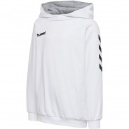 Preisvergleich für Oberteile: HMLGO KIDS COTTON HOODIE Kapuzenpullover Kinder weiß Gr. 140  Kinder