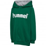 Preisvergleich für Oberteile: HMLGO KIDS COTTON LOGO HOODIE Kapuzenpullover Kinder grün Gr. 116  Kinder