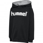 Preisvergleich für Oberteile: HMLGO KIDS COTTON LOGO HOODIE Kapuzenpullover Kinder schwarz Gr. 176  Kinder