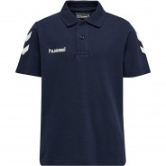 Preisvergleich für Oberteile: HMLGO KIDS COTTON POLO T-Shirts Kinder dunkelblau Gr. 164  Kinder