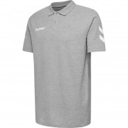 Preisvergleich für Oberteile: HMLGO KIDS COTTON POLO T-Shirts Kinder grau Gr. 140  Kinder