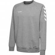 Preisvergleich für Oberteile: HMLGO KIDS COTTON SWEATSHIRT Sweatshirts Kinder grau Gr. 140  Kinder