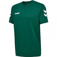 Preisvergleich für Oberteile: HMLGO KIDS COTTON T-SHIRT S/S T-Shirts Kinder grün Gr. 128  Kinder