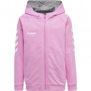 Preisvergleich für Oberteile: HMLGO KIDS COTTON ZIP HOODIE Kapuzenpullover Kinder lila Gr. 176  Kinder