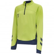 Preisvergleich für Oberteile: hmlLEAD HALF ZIP KIDS Sweatshirts Kinder lime Gr. 176  Kinder