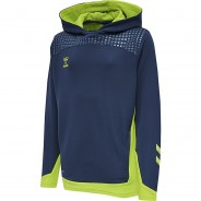 Preisvergleich für Oberteile: hmlLEAD POLY HOODIE KIDS Kapuzenpullover Kinder denim Gr. 140  Kinder
