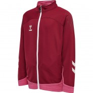 Preisvergleich für Oberteile: hmlLEAD POLY ZIP JACKET KIDS Sweatjacken Kinder dunkelrot Gr. 128  Kinder