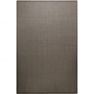 Preisvergleich für Heimtextilien: Kurzflorteppich Tansania 6mm Naturfaser grau Gr. 80 x 400