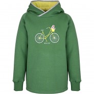 Preisvergleich für Oberteile: Hoodie Keep It Skateboard Bike Motiv Kinder grün Gr. 128/134  Kinder